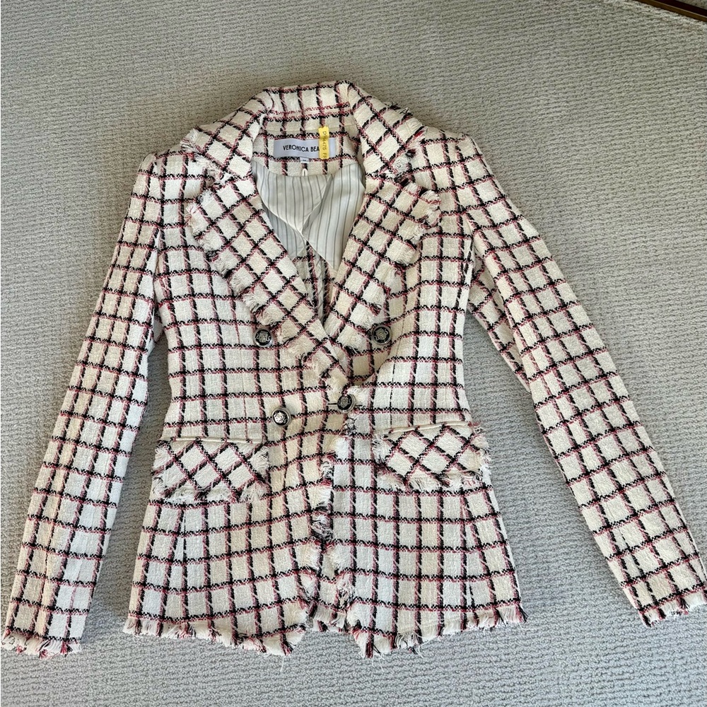 Veronica Beard Plaid Blazer Like New